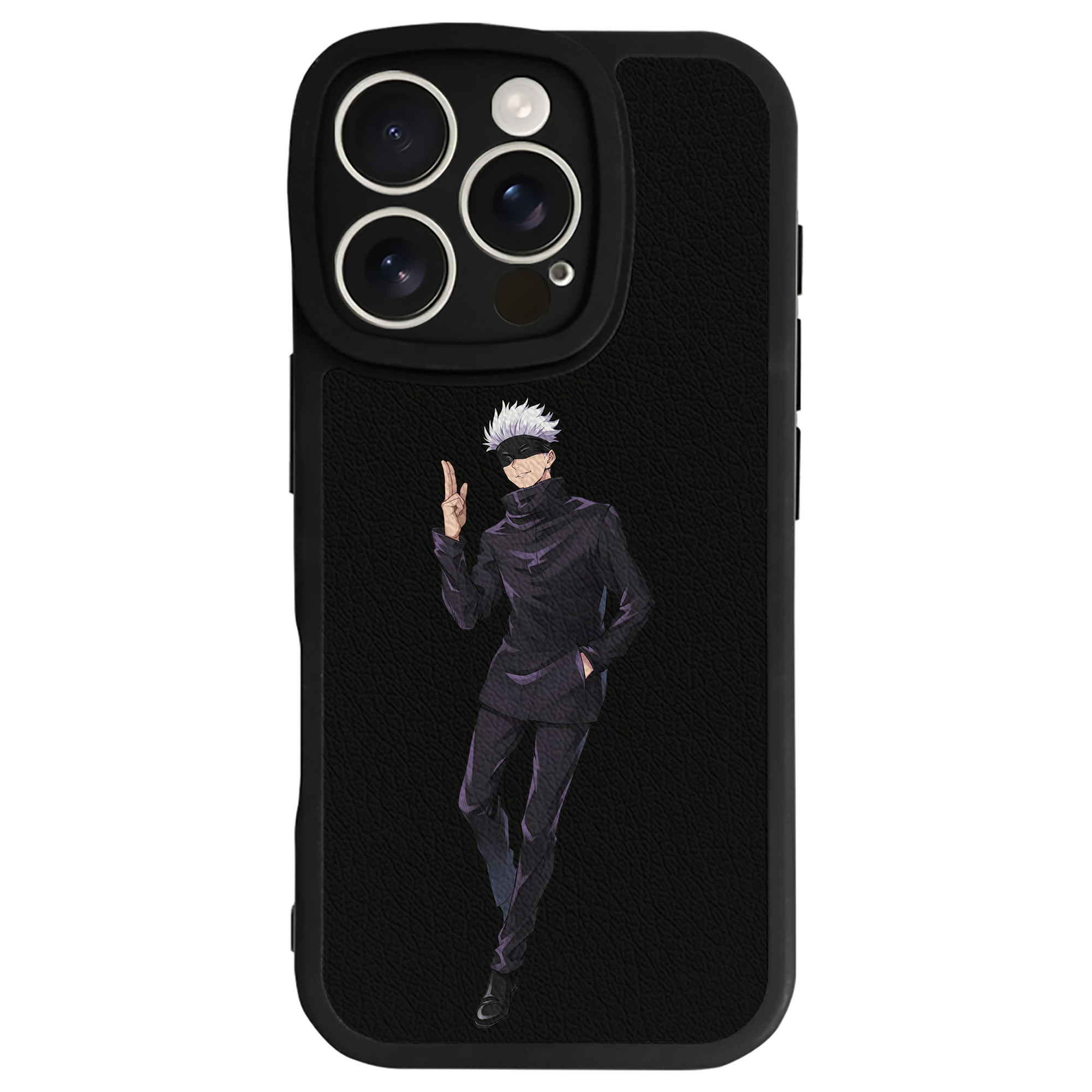 （画像用） 呪術廻戦 Jujutsu Kaisen 【iPhone 16シリーズ対応】シリコンスマホケース（レザー調） 材質：シリコン